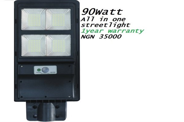 90WATTS ALLINONE SOLARSTREET LIGHT